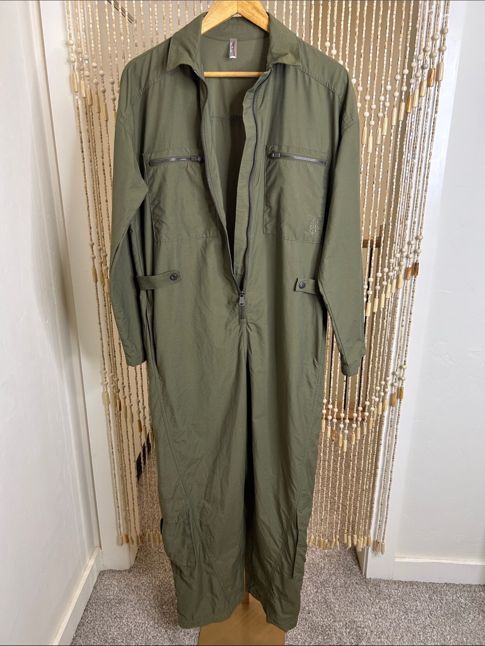 FP Movement by Free People Olive Utility Flight Jumpsuit